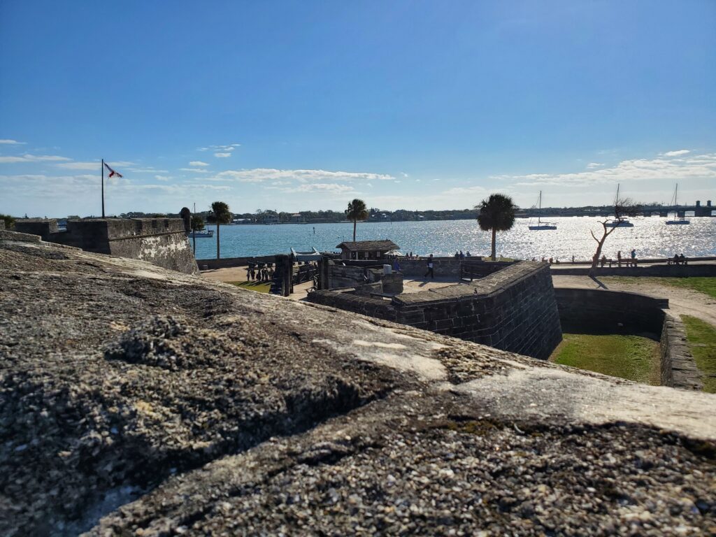 View of the water from Castillo de San Marco, St. Augustine